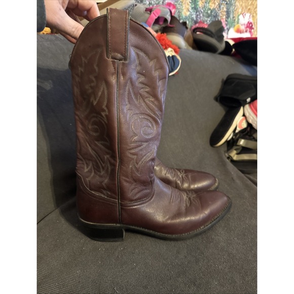 Justin Vintage Western Cowboy Boots‎ Men's Size 9 EE - Picture 2 of 5
